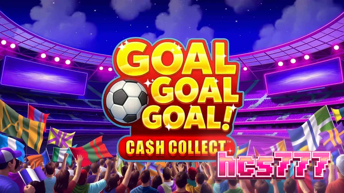 Tampilan visual slot Goal Goal Goal: Cash Collect dengan tema stadion sepak bola